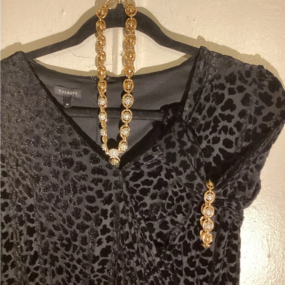 Faux Gold and Rhinestone Spheres Bracelet Set - Picture 7 of 9